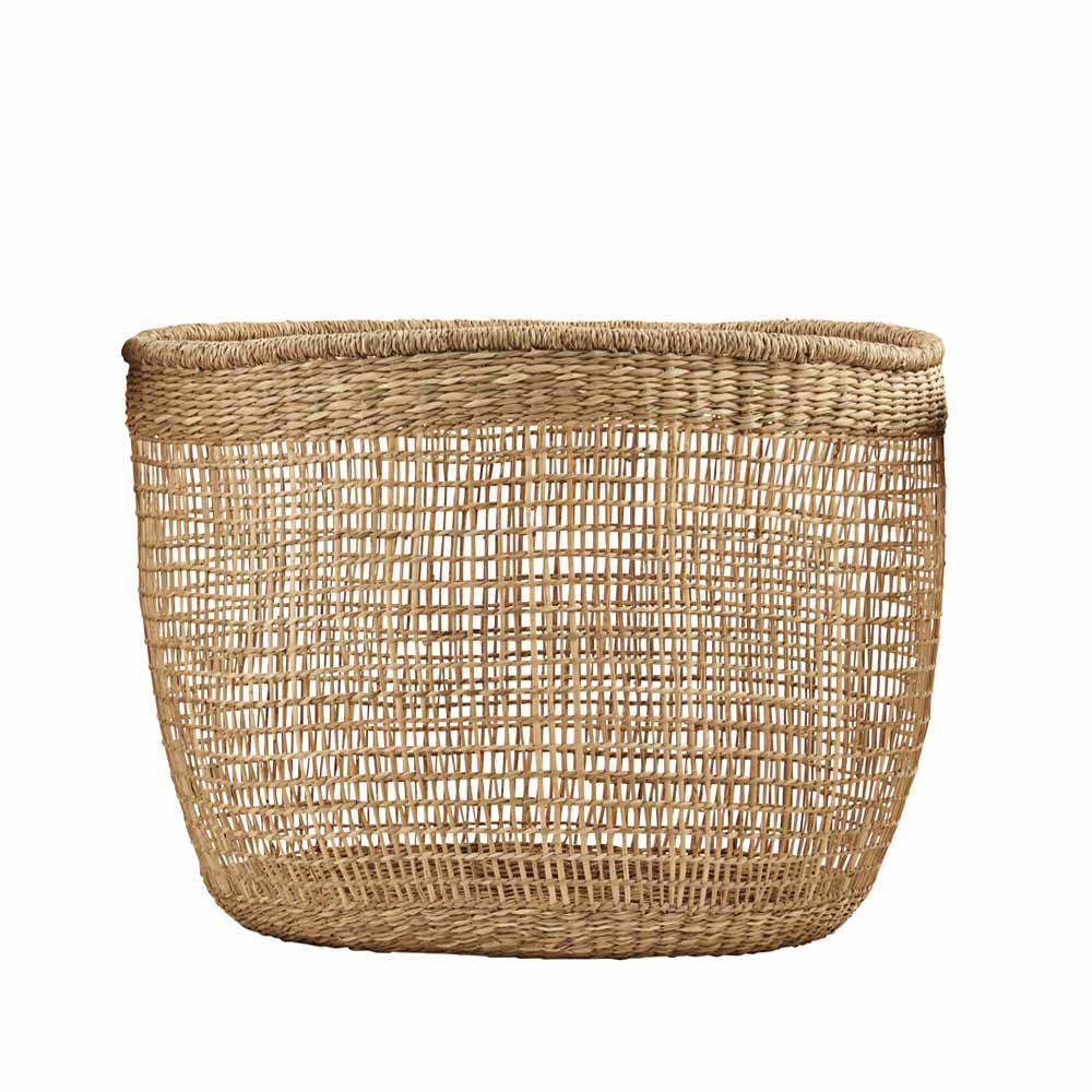 Panier en raphia naturel Medium