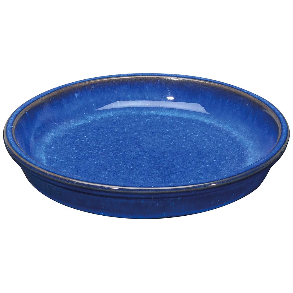 Soucoupe en terre cuite - Bleue (17cm)